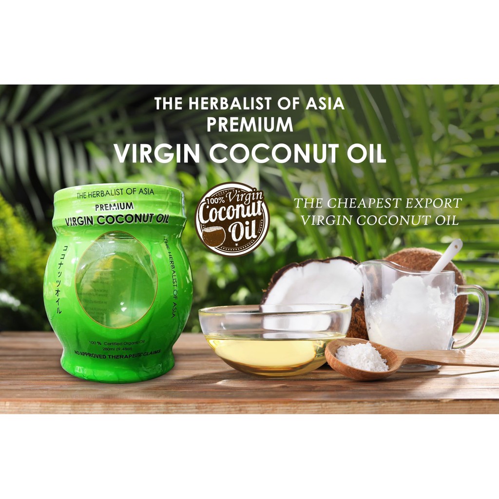 The Herbalist Of Asia Virgin Coconut Oil VCO - Certified Organic 1 bottle